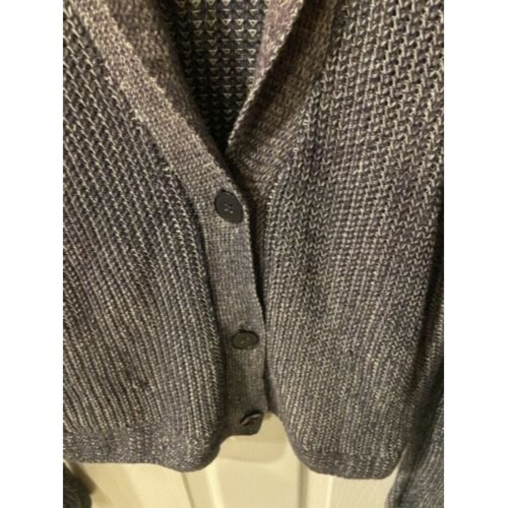 American Eagle Cardigan Womens L Purple Sweater Knit Button Collared Grandpa y2k - Picture 5 of 7